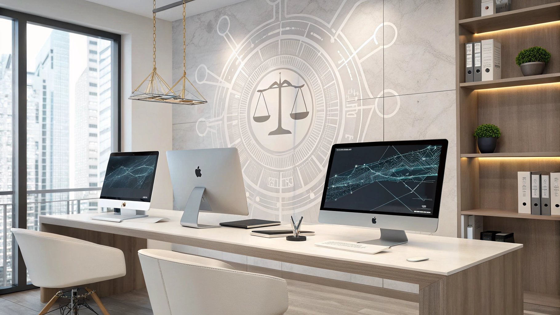 Professional technology background for a law firm